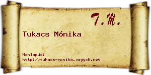 Tukacs Mónika névjegykártya